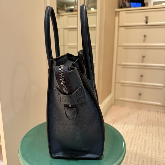 Celine - Micro Luggage Handbag in Baby Drummed Calfskin - Picture 6 of 16